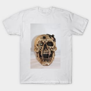 Skull with Bullet Hole and  Scorpion shot closeup T-Shirt